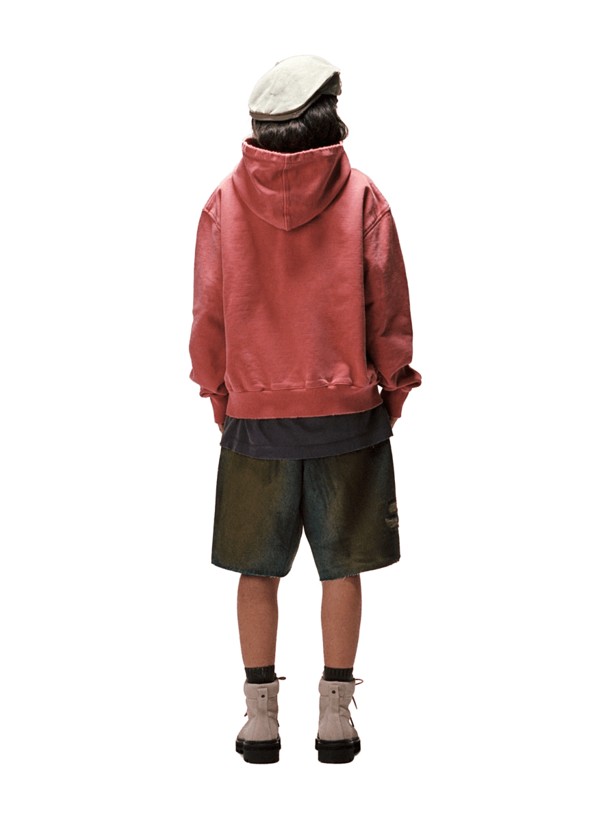 Piet OM Sun Faded Hoodie 600GSM Red
