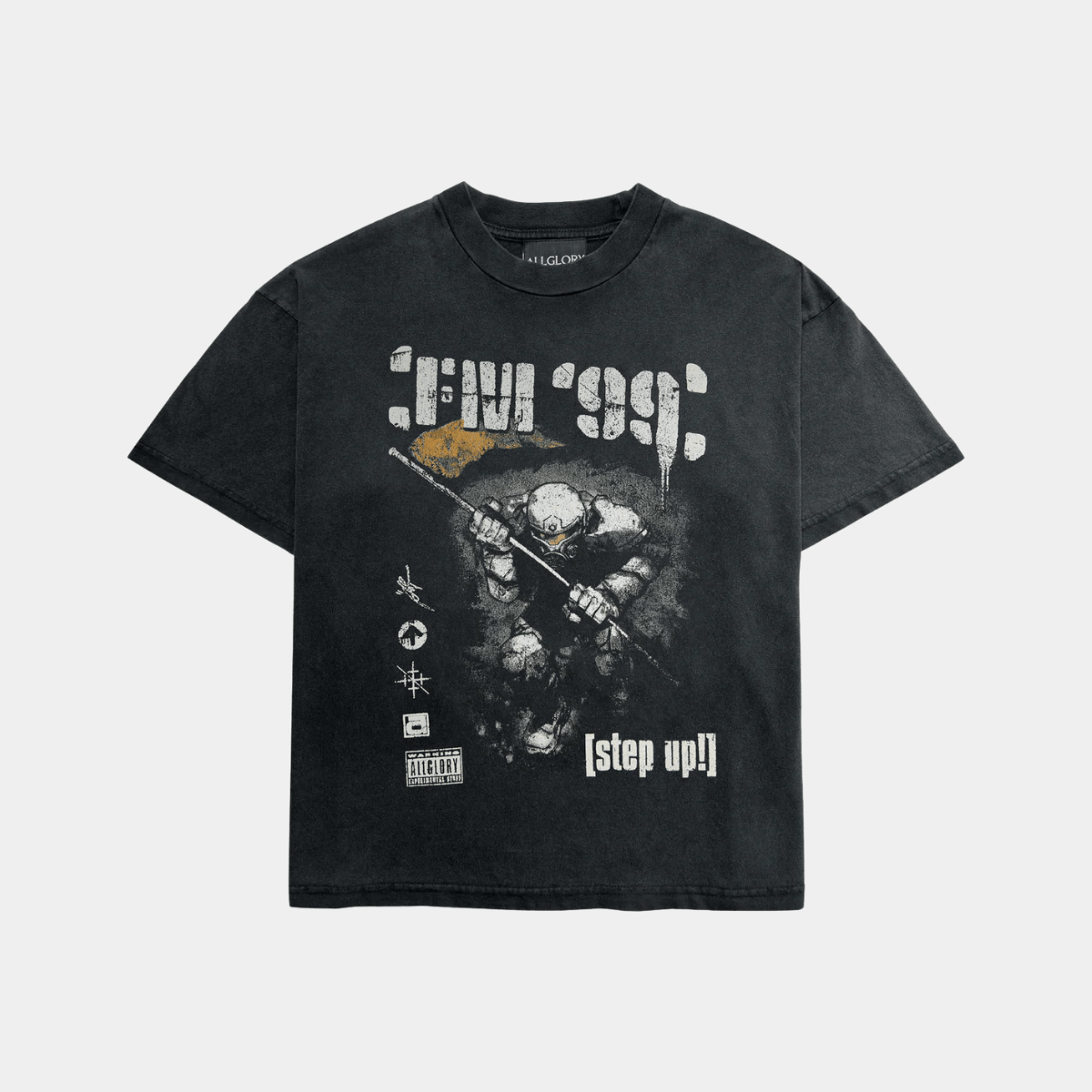 Allglory FM 99 Tee - Washed Black