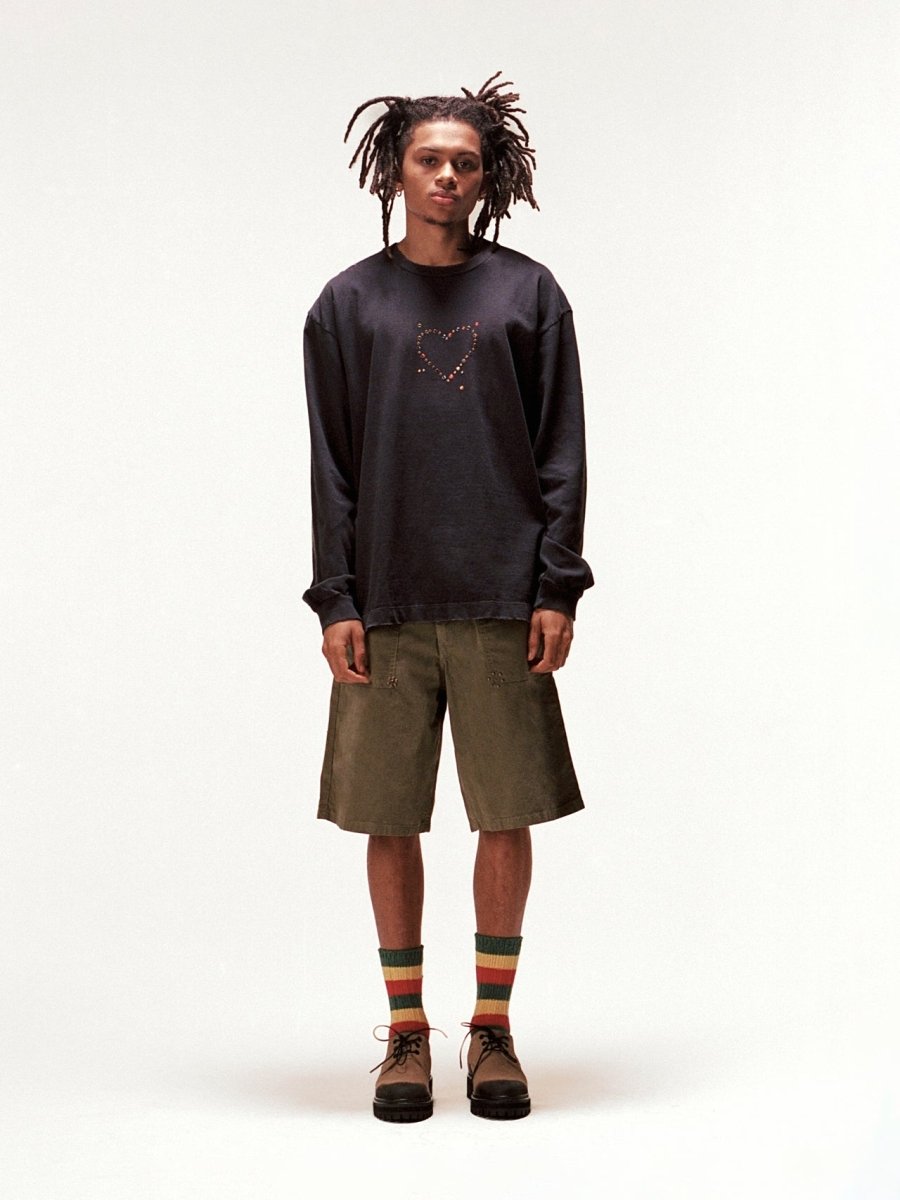 Piet Gems Oversized Chino Short - Green