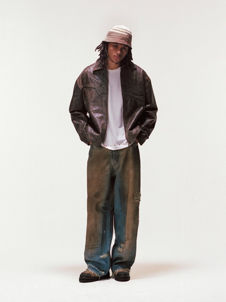 Piet Overszied Trashed Denim