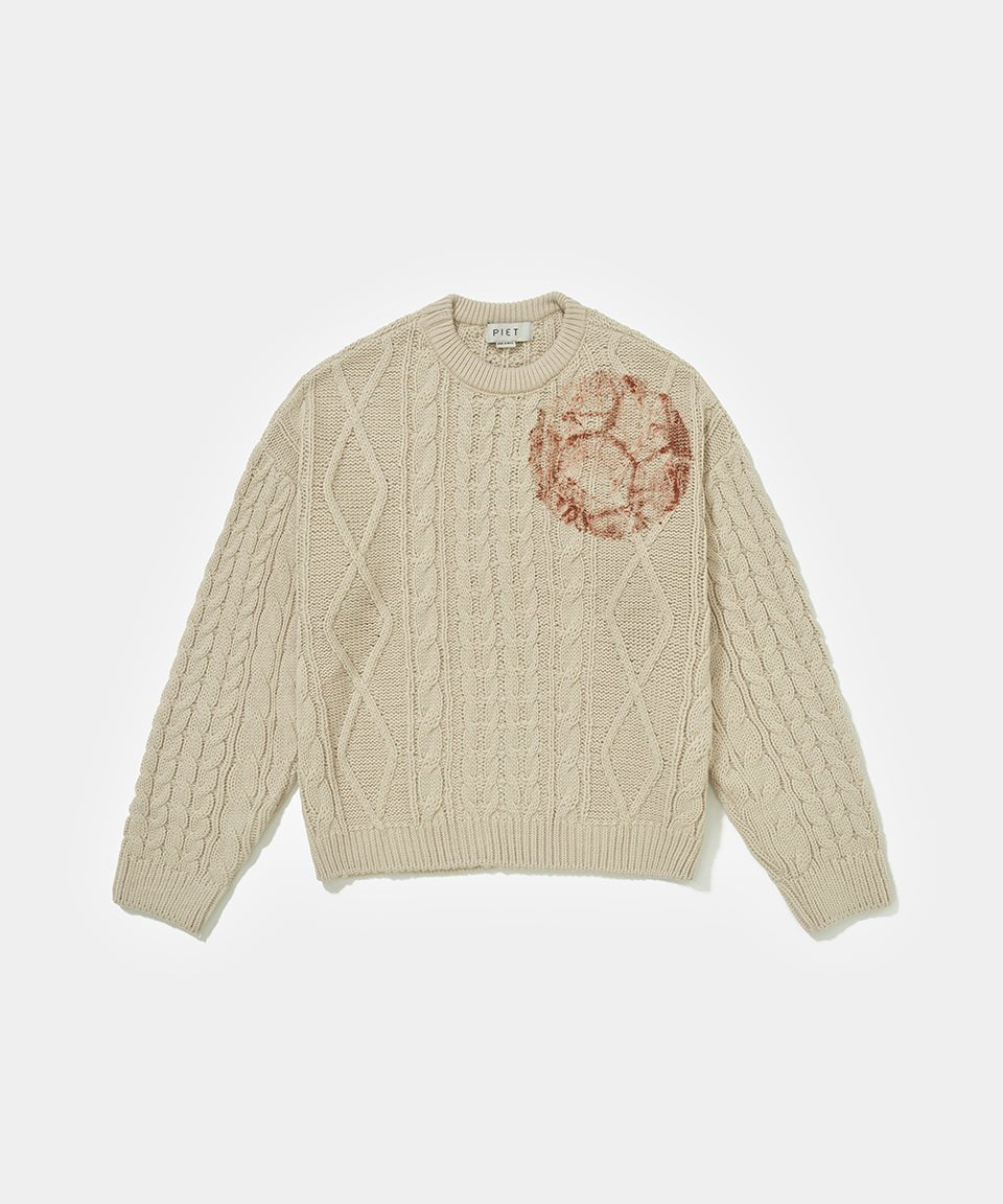Piet Football Sweater - Beige