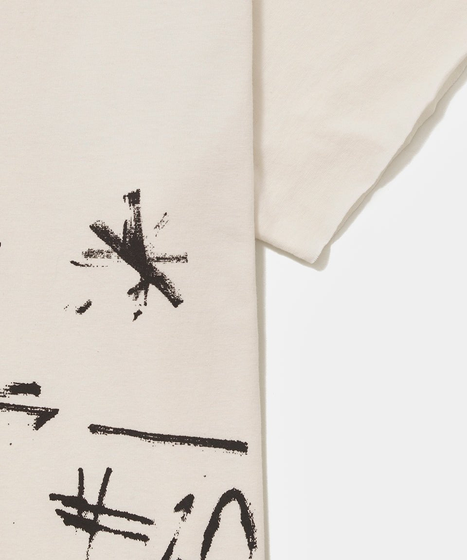 Piet Autographed Raw Edge Tee - Bone White