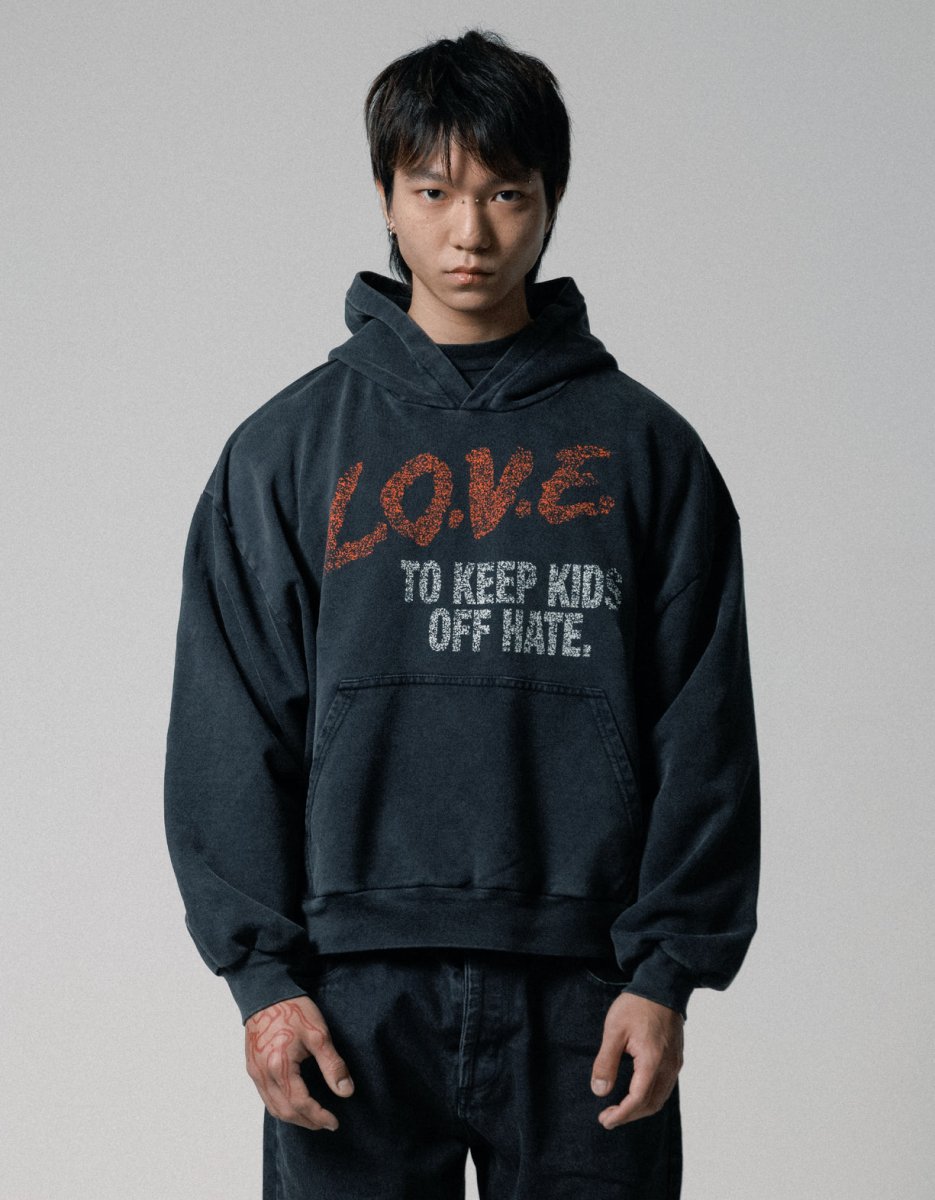Allglory L.O.V.E Hoodie - Vintage Sun Black