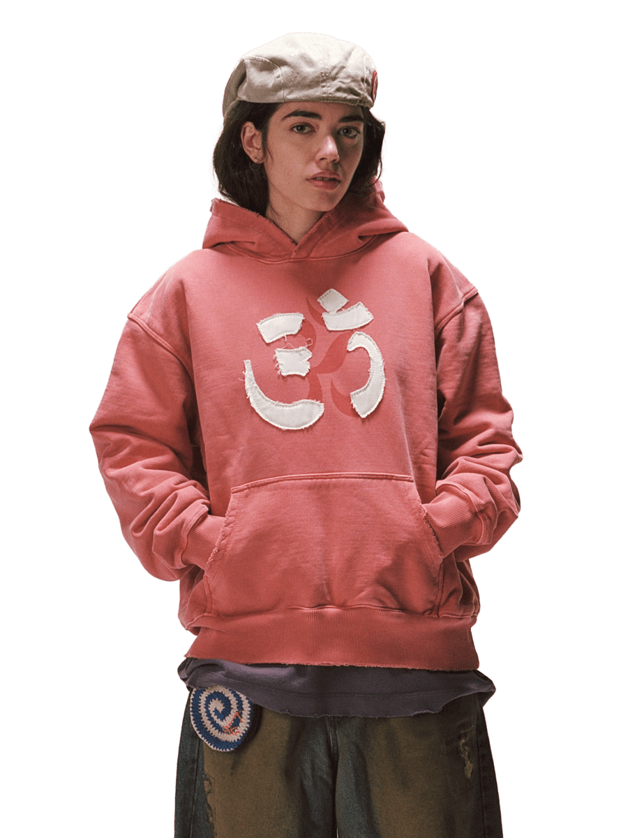 Piet OM Sun Faded Hoodie 600GSM Red