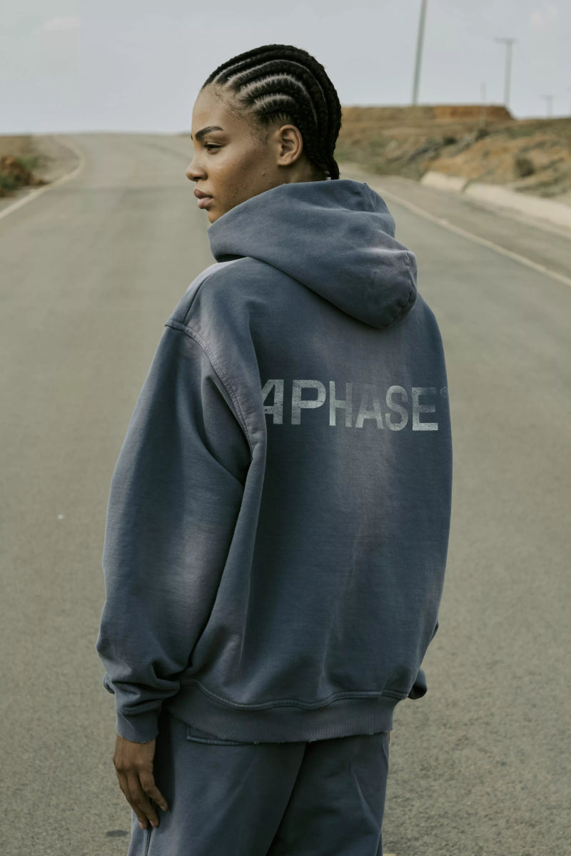 Aphase Classic Zip Hoodie - Storm Blue