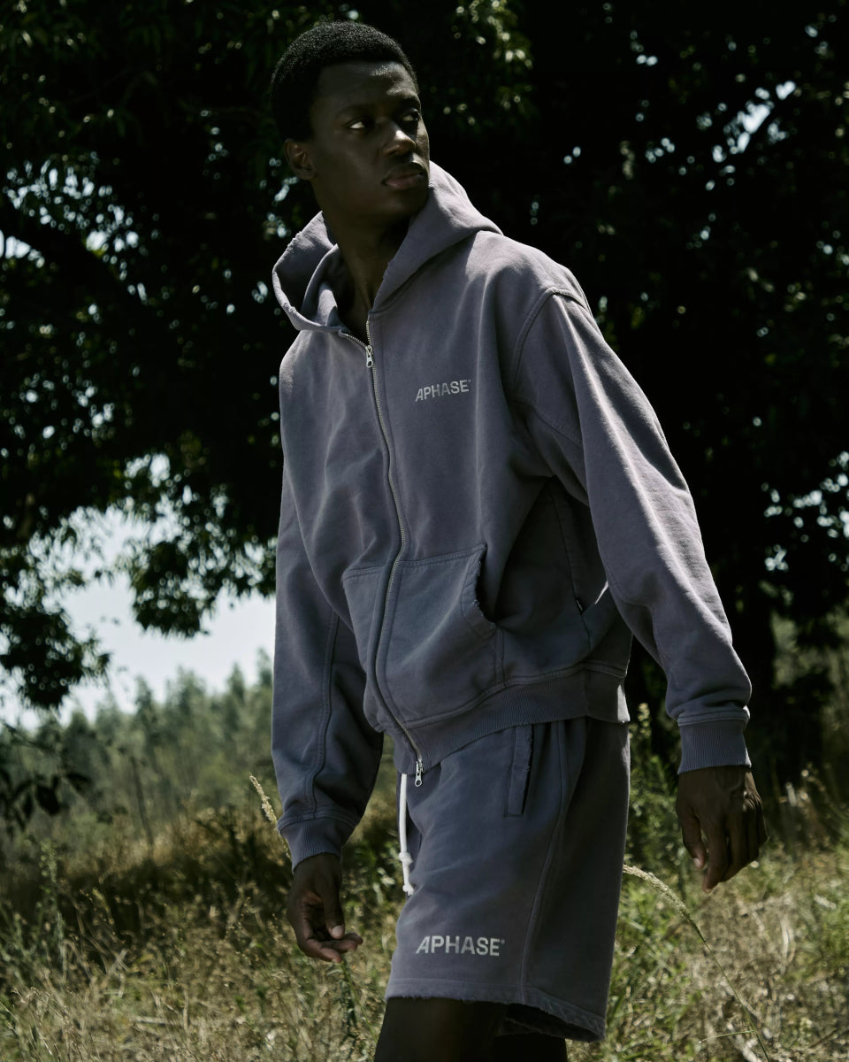 Aphase Classic Zip Hoodie - Violet