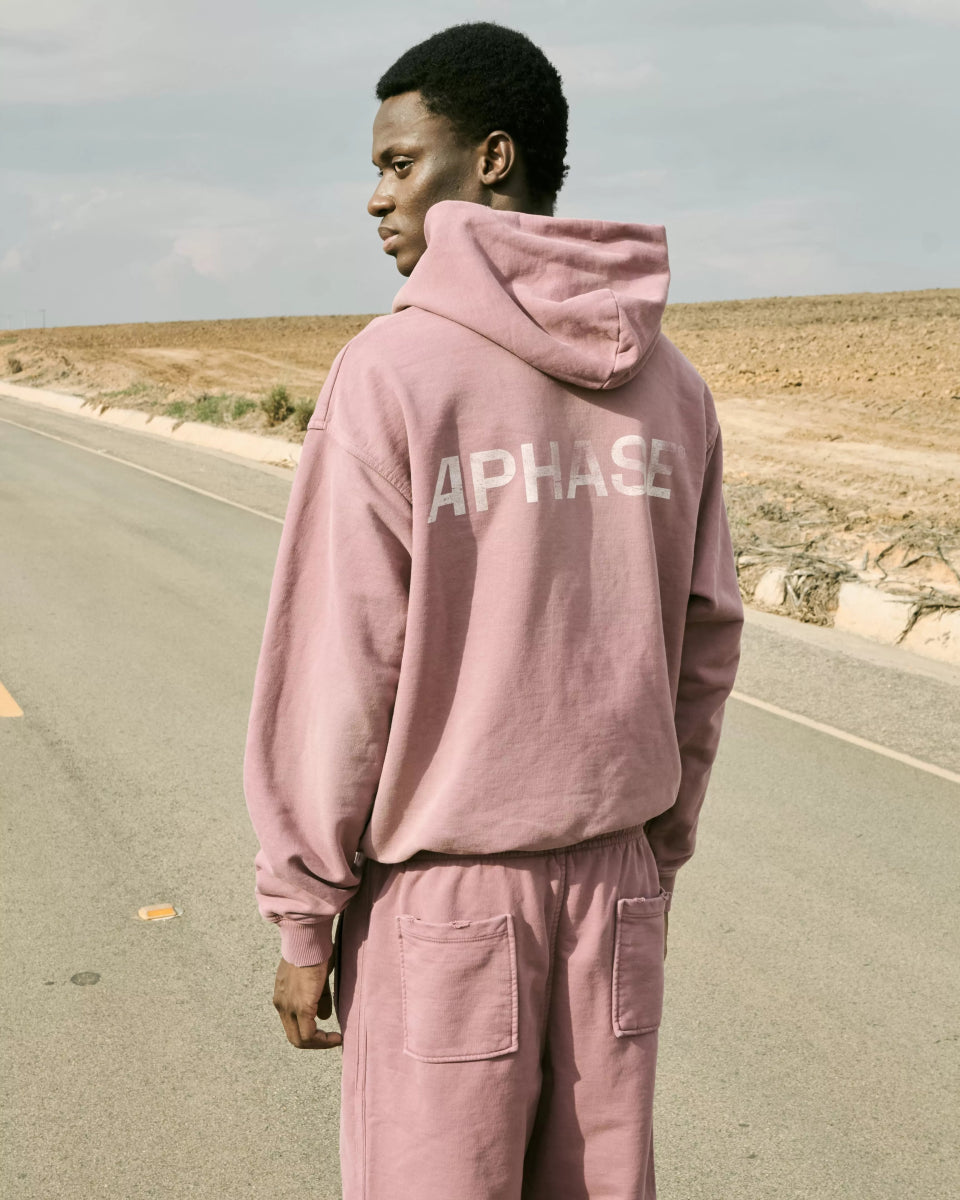 Aphase Classic Zip Hoodie - Dust Rose