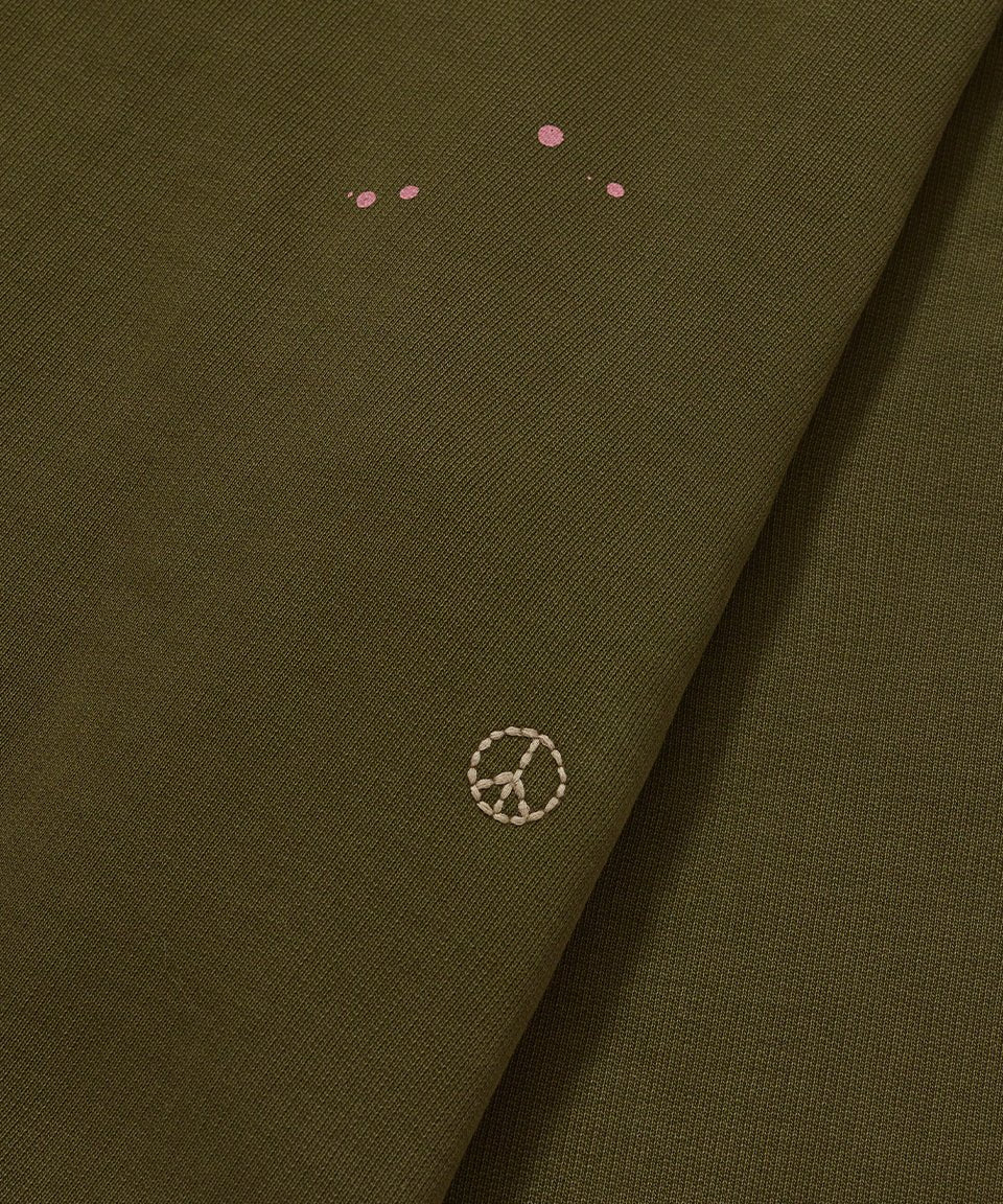 Piet Gems Faded Hoodie 600GSM - Green