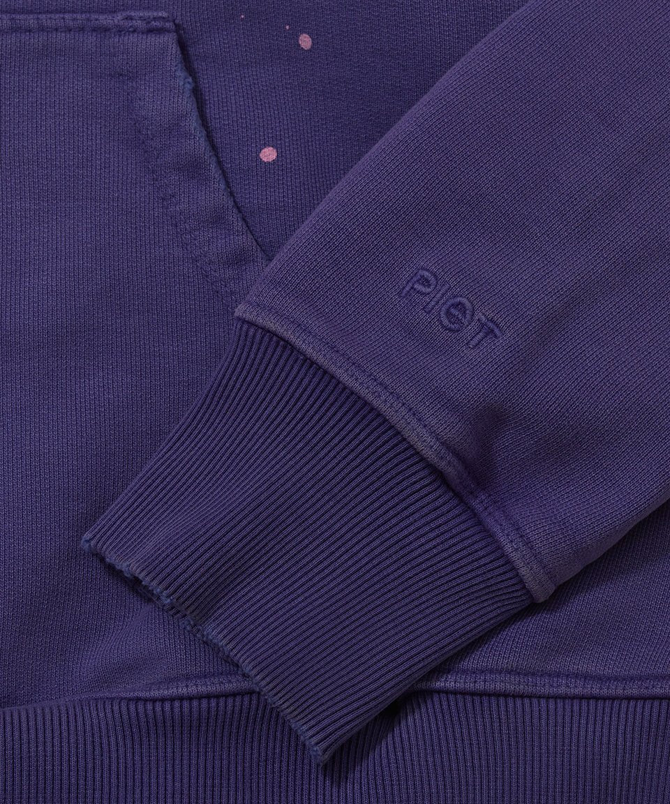 Piet Gems Faded Hoodie 600GSM - Purple