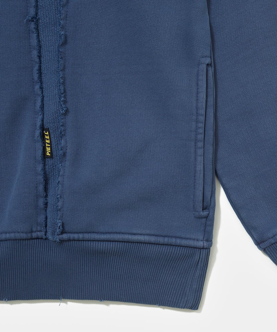 Piet Distressed Cut Out Hoodie - Carbon