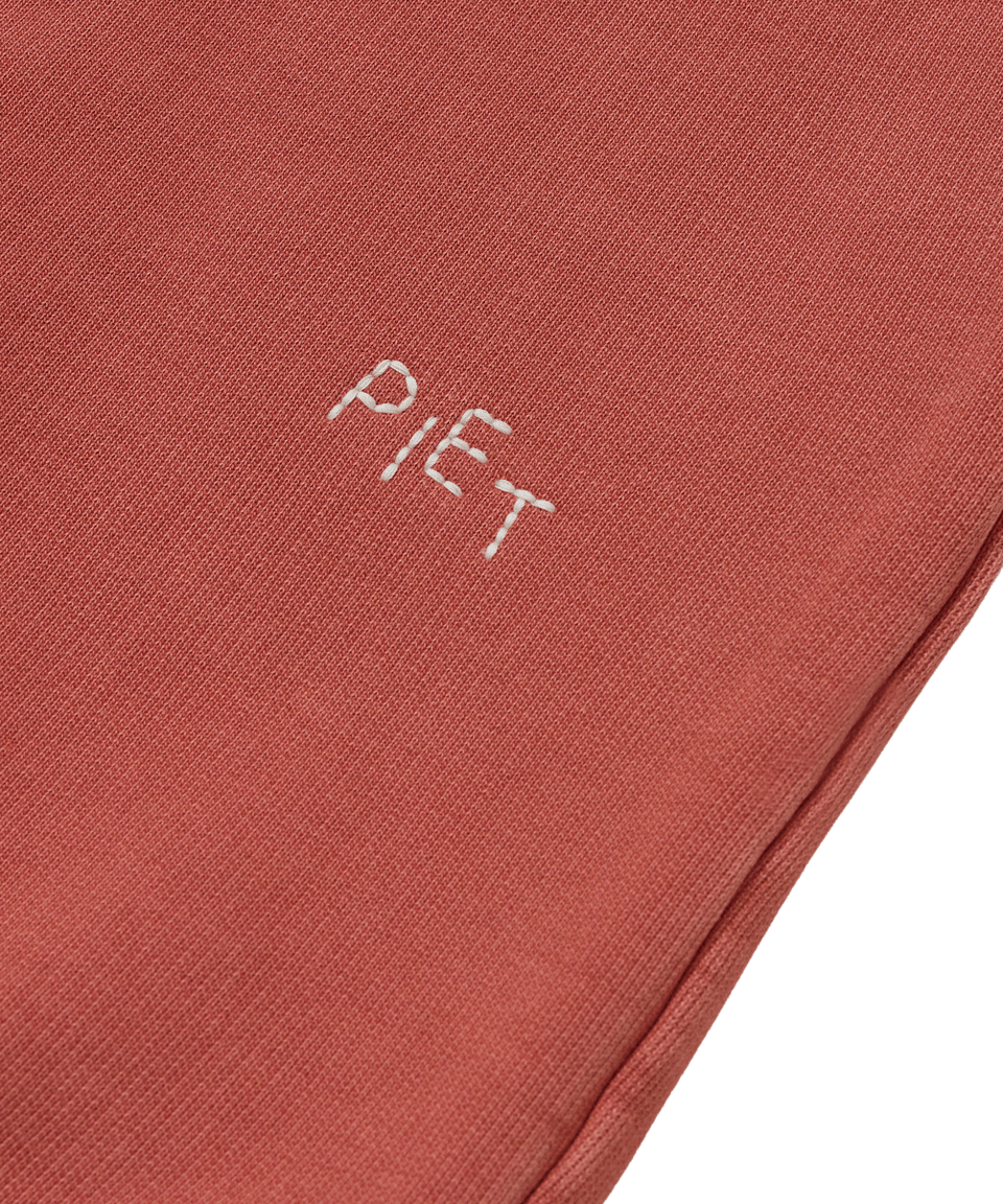 Piet OM Sun Faded Hoodie 600GSM Red